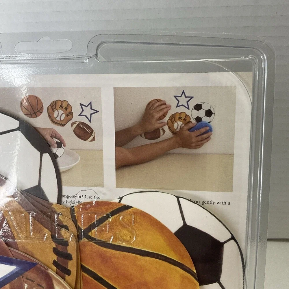 Vtg Wallies Home Interiors Sports Removable Paper Cutouts #36168 Made In‎ USA